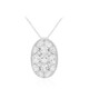 Collar en plata con Topacio blanco