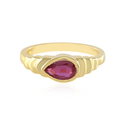 Anillo en plata con Rubí de Madagascar