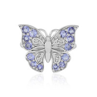 Anillo en plata con Tanzanita