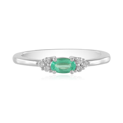 Anillo en plata con Esmeralda de Colombia
