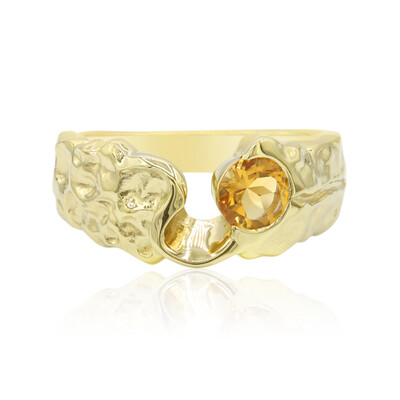 Anillo en plata con Citrino (MONOSONO COLLECTION)