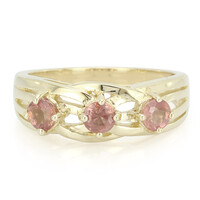 Anillo en oro con Zafiro Padparascha no calentado