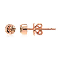 Pendientes en oro con Diamante rosa de Francia de Argyle SI1