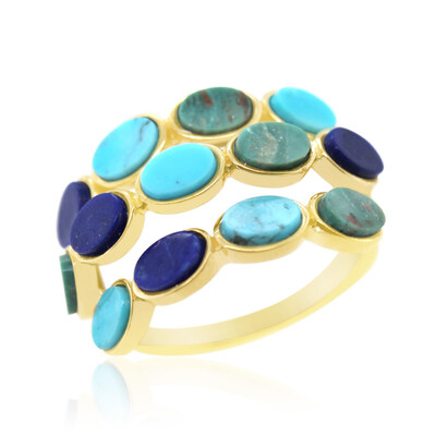 Anillo en plata con Turquesa de Kingman (Anne Bever)