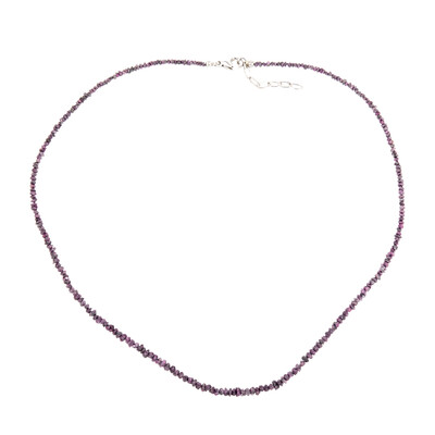 Collar en plata con Diamante púrpura (CUSTODANA)