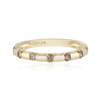 Anillo en oro con Diamante champán I2