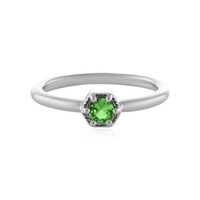 Anillo en plata con Tsavorita