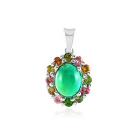 Colgante en plata con Ópalo verde de Etiopia