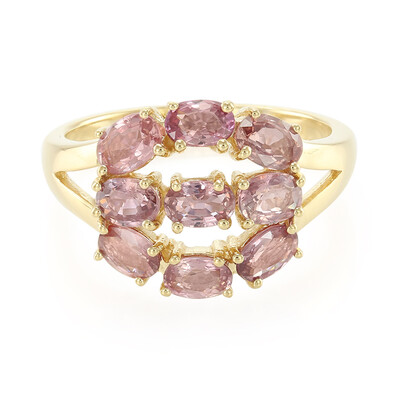 Anillo en oro con Zafiro Padparascha no calentado (AMAYANI)