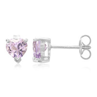 Pendientes en plata con Amatista Rosa de Francia