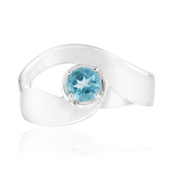 Anillo en plata con Apatita azul (Pallanova)