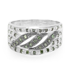 Anillo en plata con Diamante fantasía