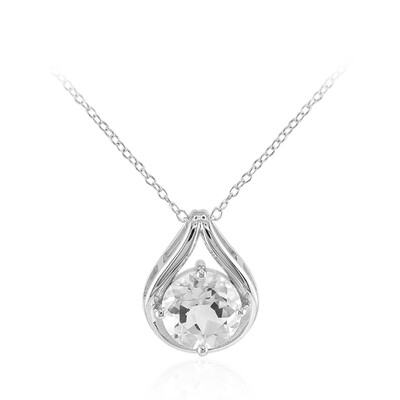 Collar en plata con Topacio blanco