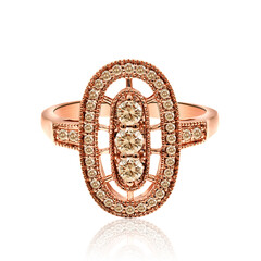 Anillo en oro con Diamante rosa de Francia de Argyle SI1