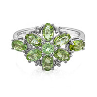 Anillo en plata con Turmalina Paraíba