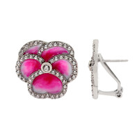 Pendientes en plata con Zircón (Dallas Prince Designs)