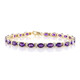 Brazalete en plata con Amatista de Zambia
