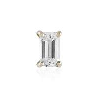Pendientes en oro con Zafiro blanco (Adela Gold)