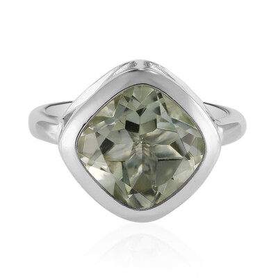 Anillo en plata con Amatista verde (MONOSONO COLLECTION)
