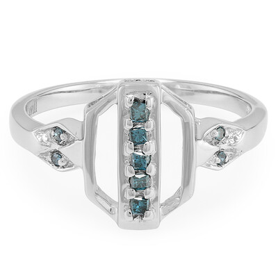 Anillo en plata con Diamante fantasía