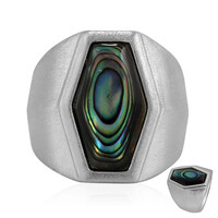 Anillo en plata con Concha de Abalone