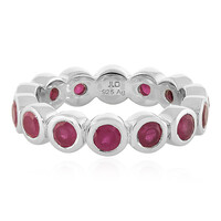 Anillo en plata con Rubí de Madagascar