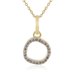 Collar en oro con Diamante champán I4