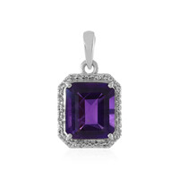 Colgante en plata con Amatista de Zambia