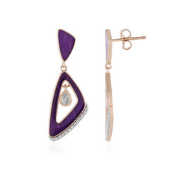 Pendientes en plata con Zircón (Adela Silber)