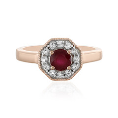 Anillo en plata con Rubí de Madagascar