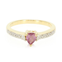 Anillo en oro con Zafiro Padparascha no calentado
