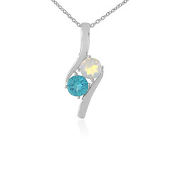 Collar en plata con Ópalo de Welo