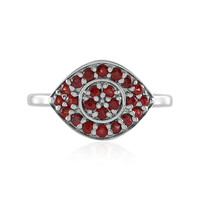 Anillo en plata con Rubí de Tanzania (Adela Silber)