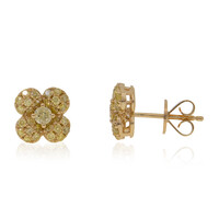 Pendientes en oro con Diamante amarillo SI2 (CIRARI)