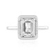 Anillo en plata con Topacio blanco
