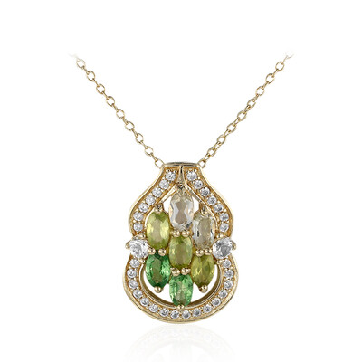 Collar en plata con Peridoto de Birmania