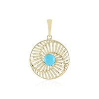 Colgante en oro con Turquesa bella durmiente (Ornaments by de Melo)