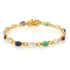 Brazalete en plata con Esmeralda de Socoto