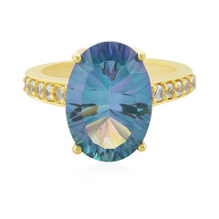 Anillo en plata con Cuarzo océano