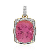 Colgante en oro con Turmalina rosa de Californa (Amanda Adkins)
