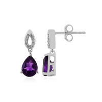 Pendientes en plata con Amatista