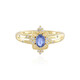 Anillo en plata con Zafiro azul Ceylon sin calentar