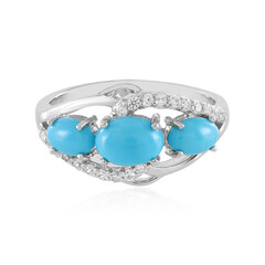Anillo en plata con Turquesa bella durmiente (Faszination Türkis)
