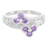 Anillo en plata con Amatista Rosa de Francia