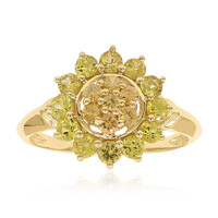 Anillo en oro con Zafiro amarillo