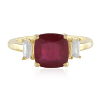 Anillo en plata con Rubí de Madagascar