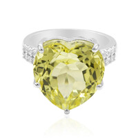 Anillo en plata con Cuarzo del Ouro Verde (Tenner Diniz)