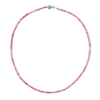Collar en plata con Turmalina rosa