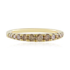 Anillo en oro con Diamante champán I2 (de Melo)