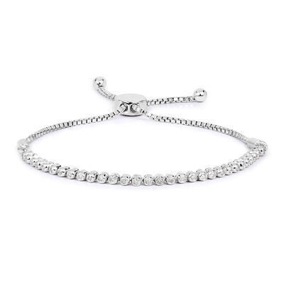 Brazalete en plata con Diamante